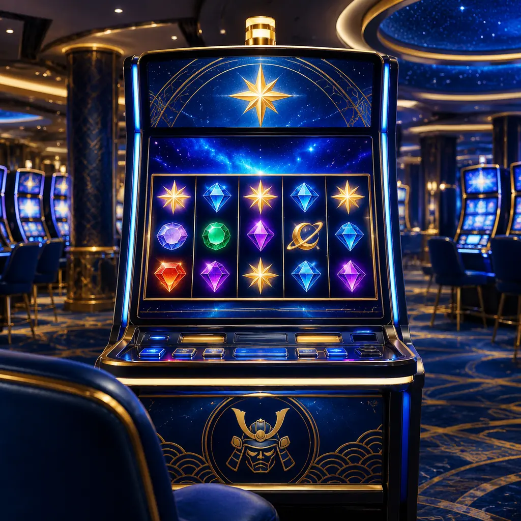 Mesin slot bertema kosmik dengan permata